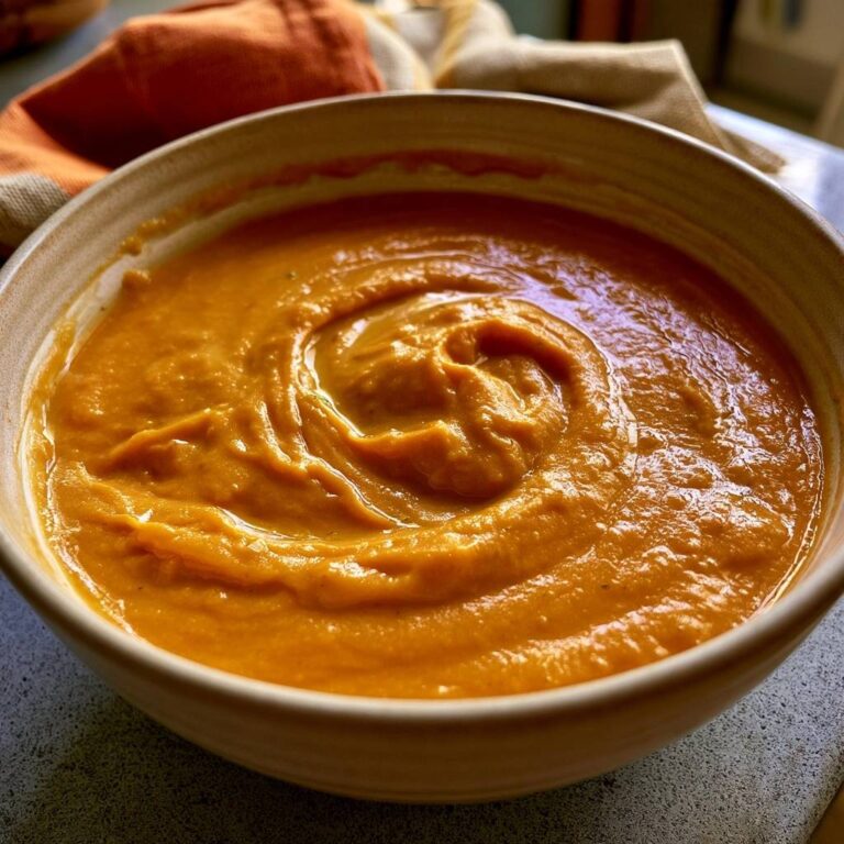 Cremige Süßkartoffel-Erdnuss-Suppe mit Limette