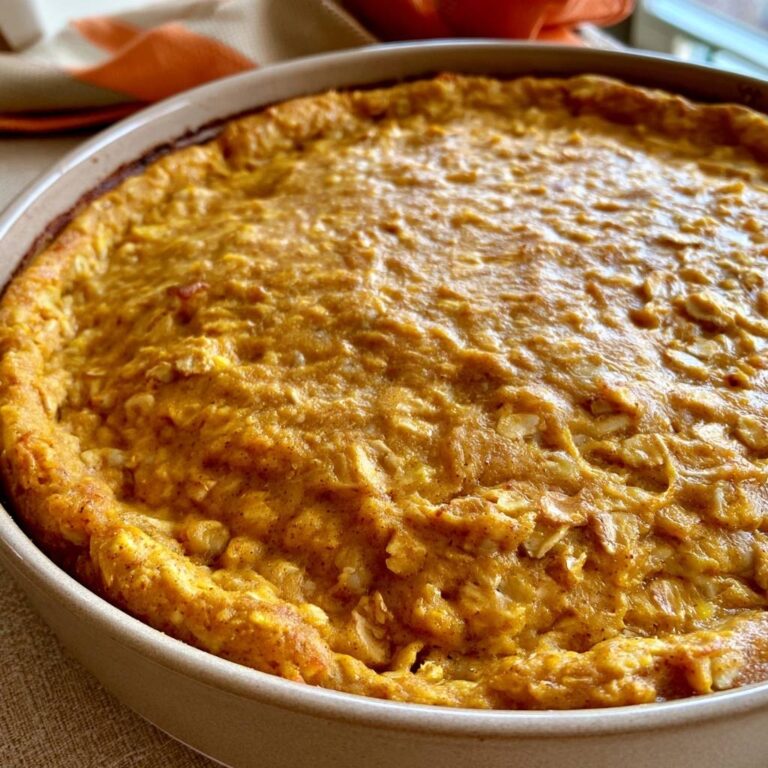 Kürbis-Baked-Oats mit Banane