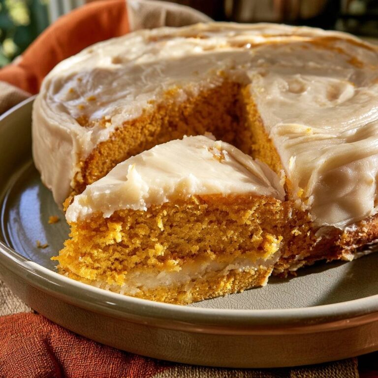 Kürbis-Marzipan-Torte mit Frischkäsecreme