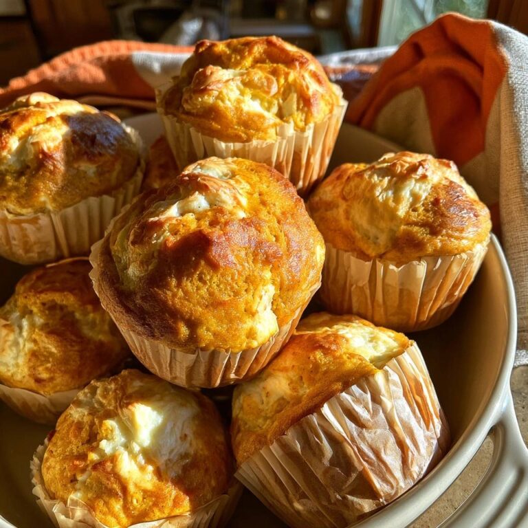 Kürbis-Muffins mit Frischkäsefüllung