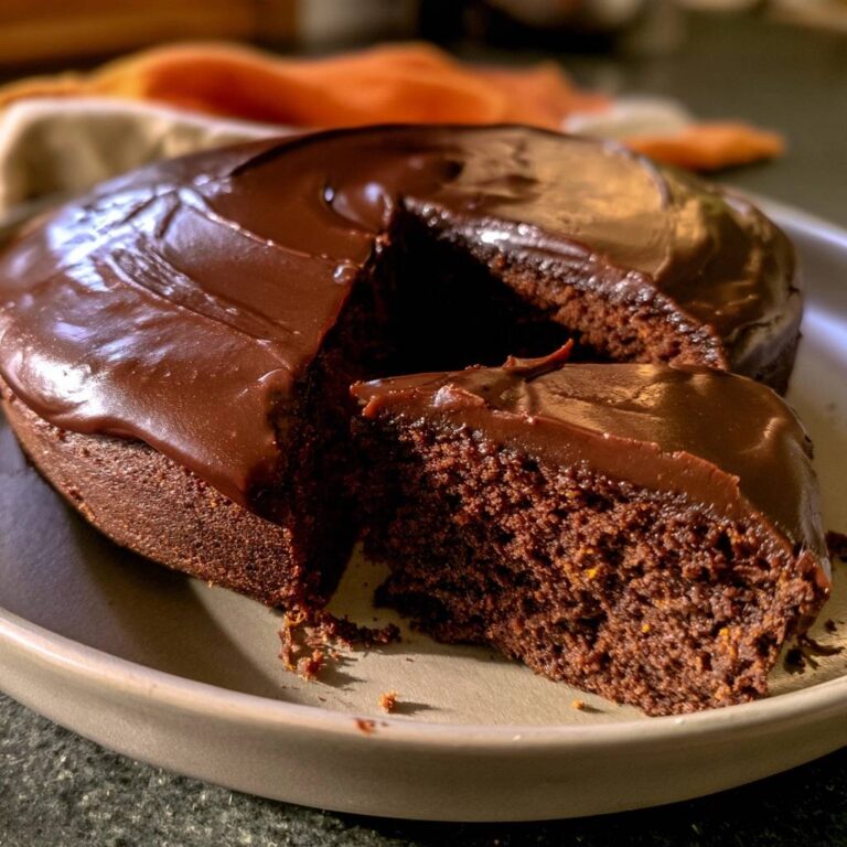 Kürbis-Schokotorte mit Ganache