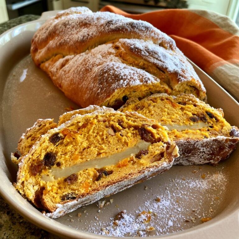 Kürbis-Stollen mit Marzipan