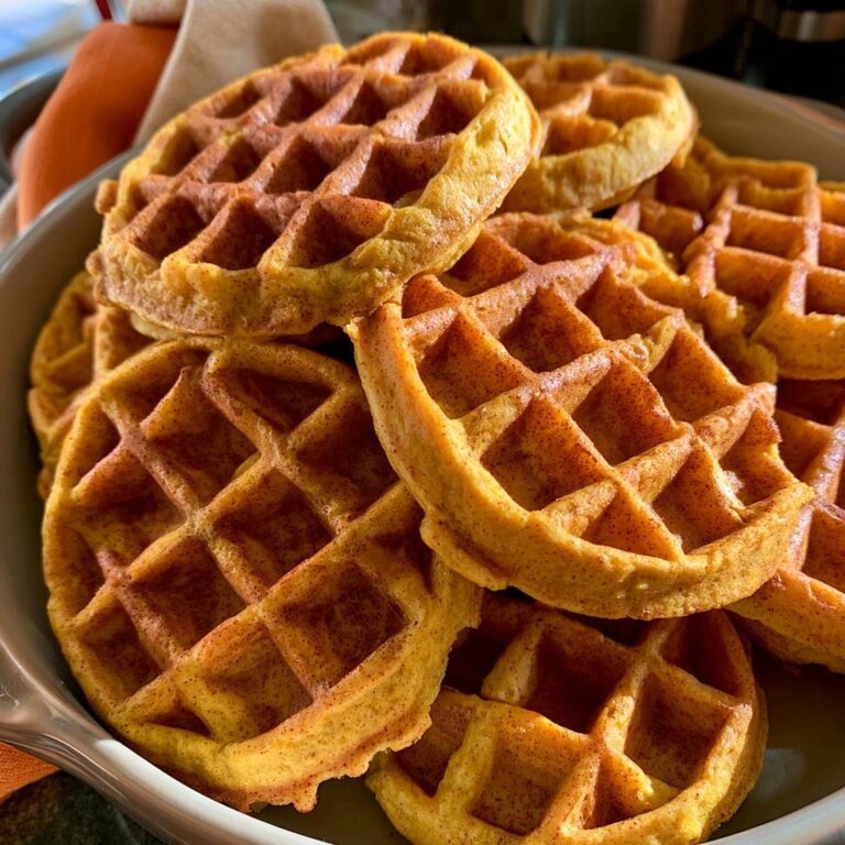 Kürbis-Zimt-Waffeln